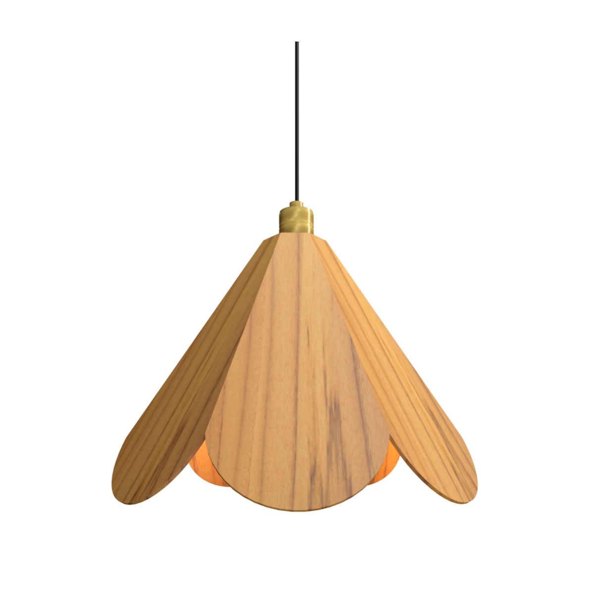 Accord Lighting 1656.12 Aura Accord Pendant in Teak