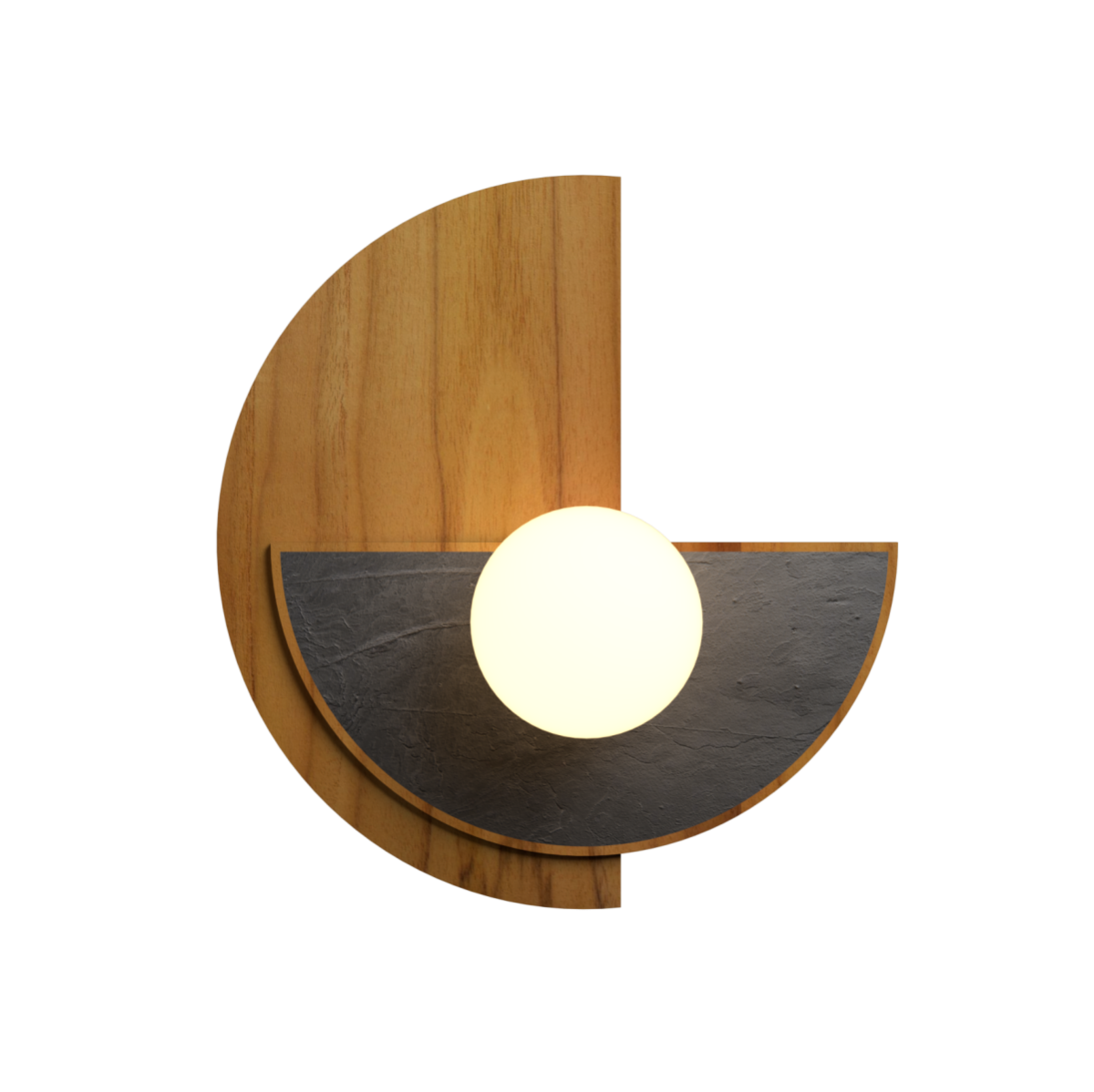 Applique murale Accord Lighting 4253.12 Petra Accord en teck