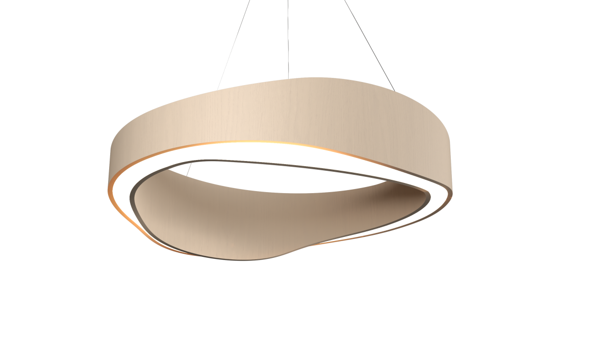 Accord Lighting 1467LED.48 Horizon Accord Suspension dans un cappuccino bio