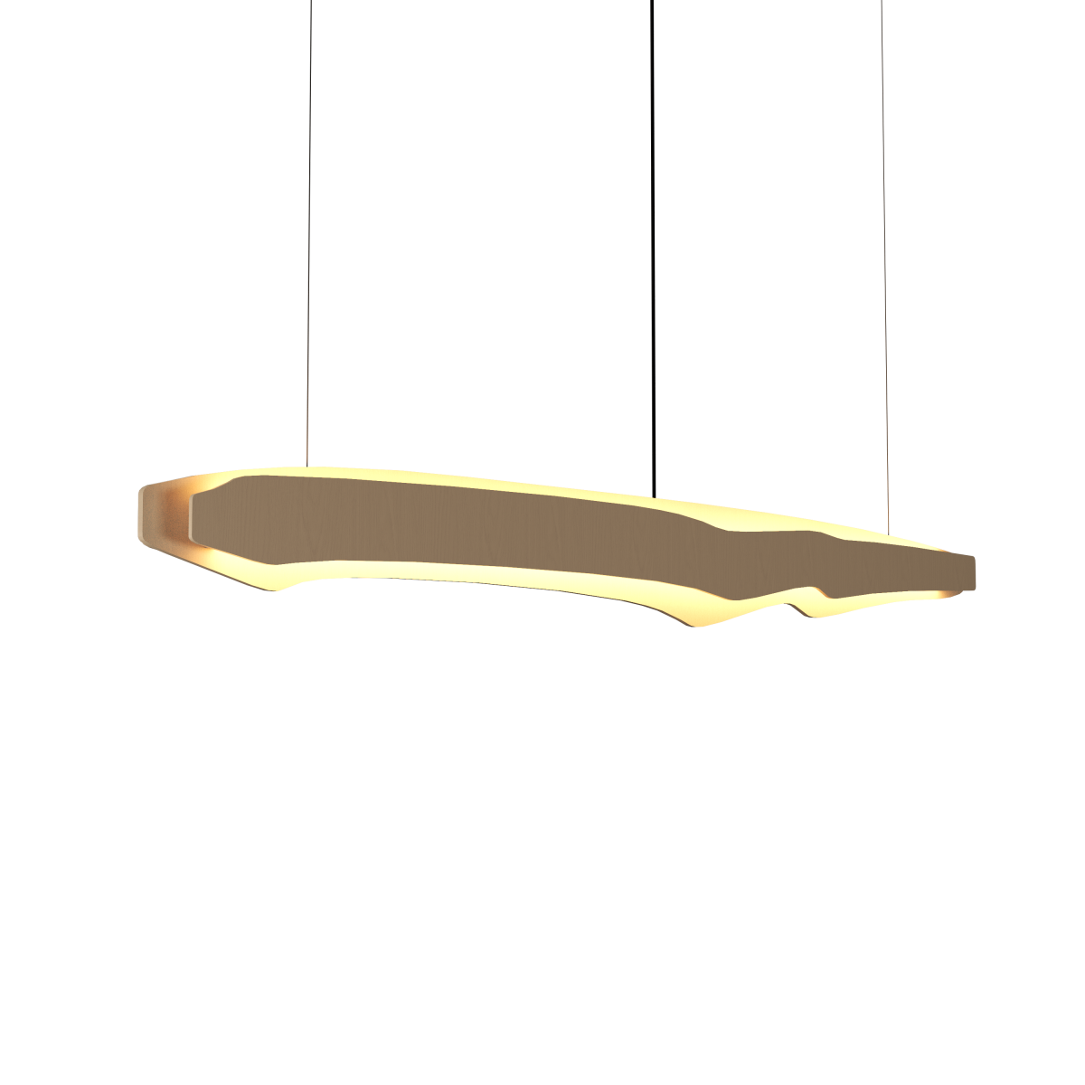 Accord Lighting 1470LED.48 Horizon Accord Suspension dans un cappuccino bio