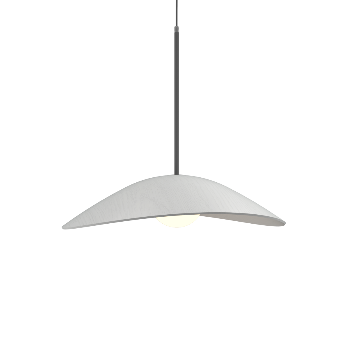 Accord Lighting 1547.47 Oyster Accord Pendant in Organic White