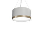 Accord Lighting 1560.47 Cylindrical Accord Pendant in Organic White