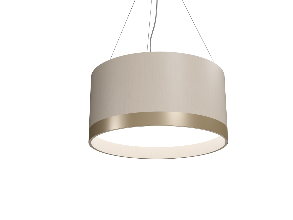 Accord Lighting 1560.48 Cylindrical Accord Pendant in Organic Cappuccino
