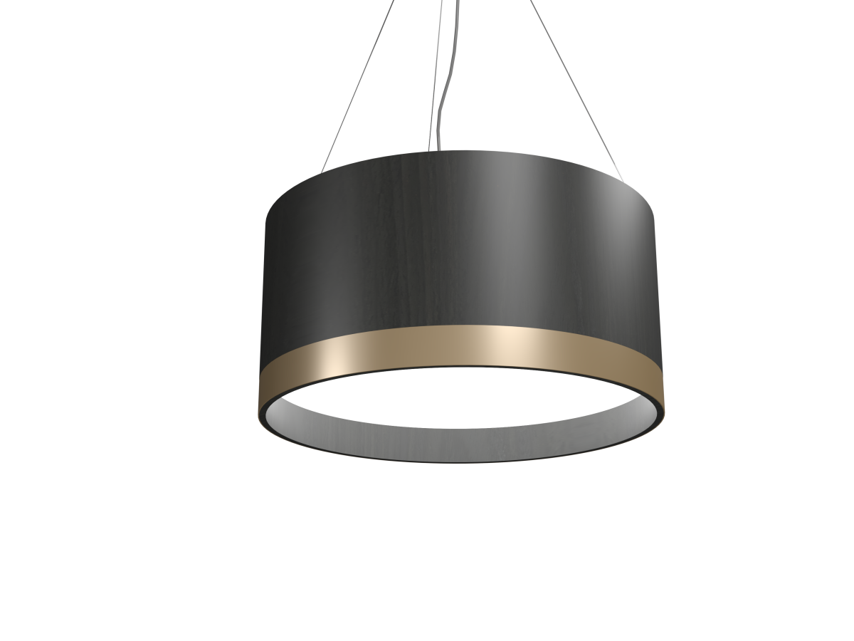 Accord Lighting 1560.44 Cylindrical Accord Pendant in Charcoal
