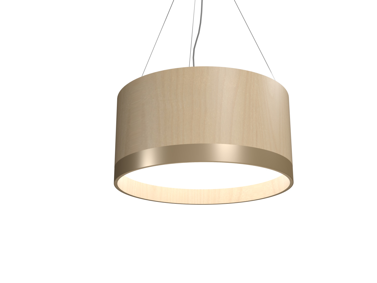Accord Lighting 1560.34 Cylindrical Accord Pendant in Maple