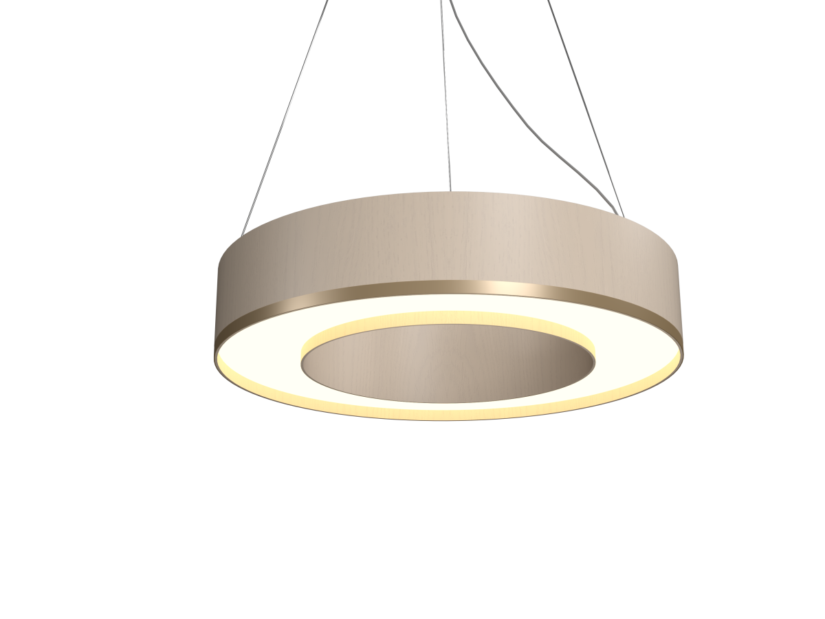 Accord Lighting 1566LED.48 Cylindrical Accord Pendant in Organic Cappuccino