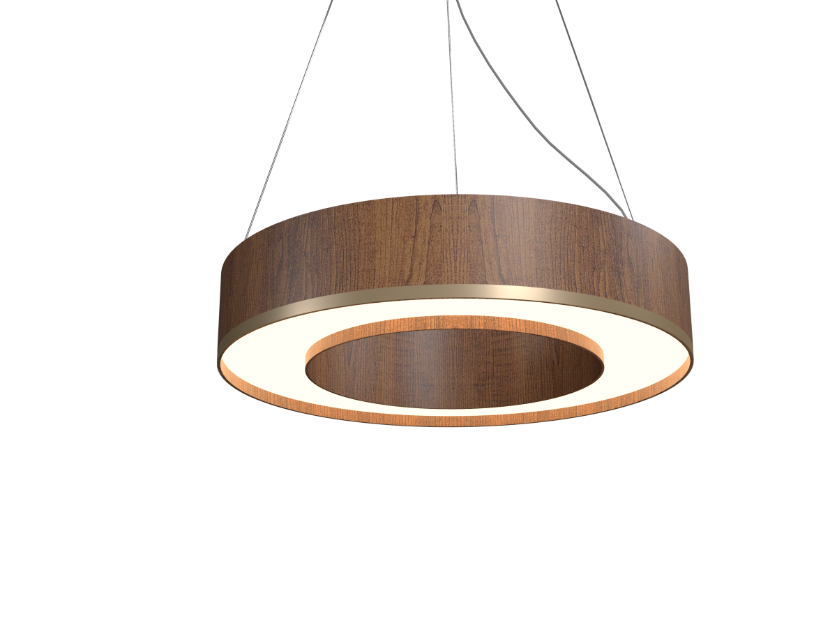Accord Lighting 1566LED.06 Cylindrical Accord Pendant in Imbuia