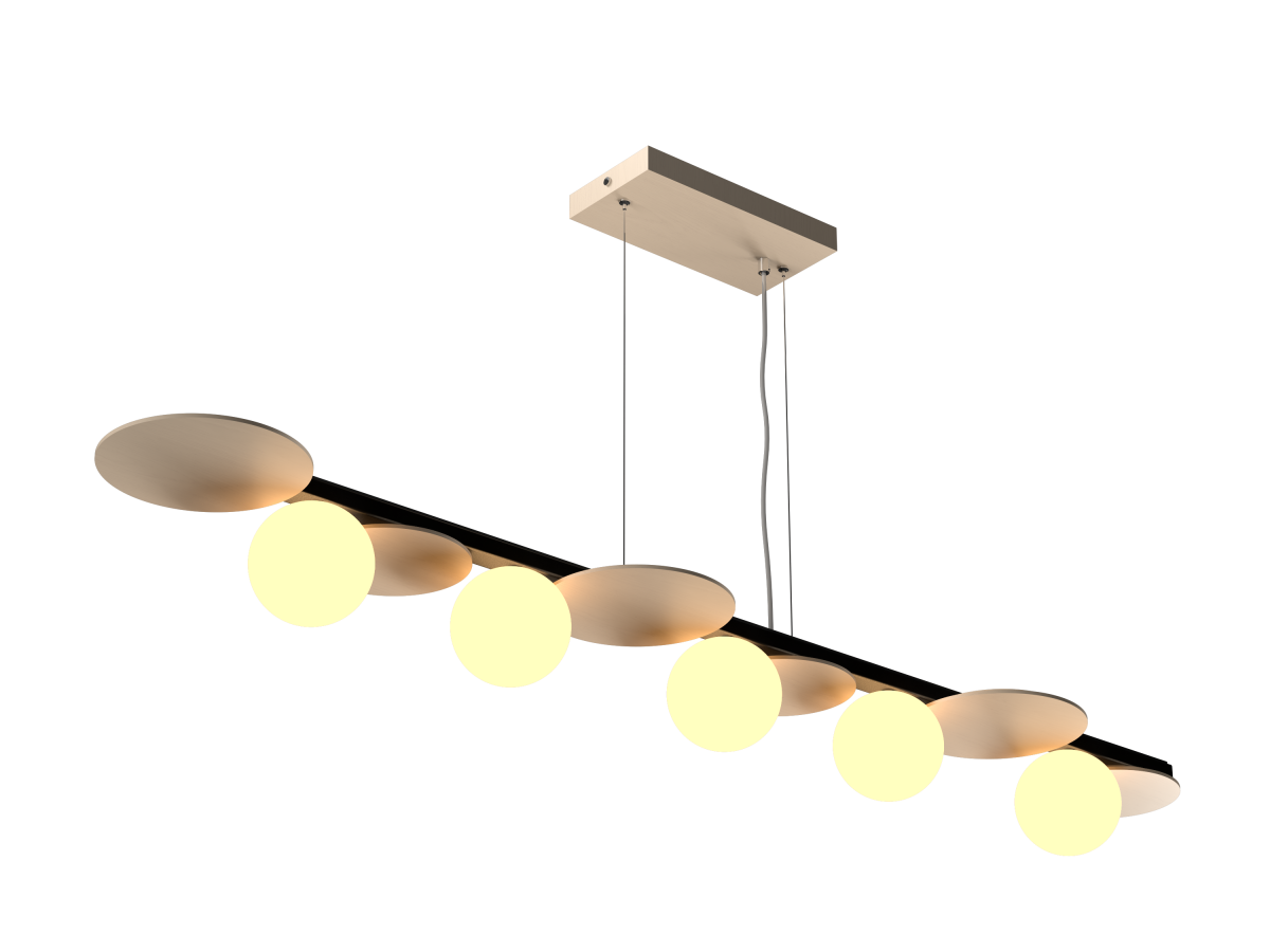 Accord Lighting 1578.48 Luna Accord Pendant in Organic Cappuccino