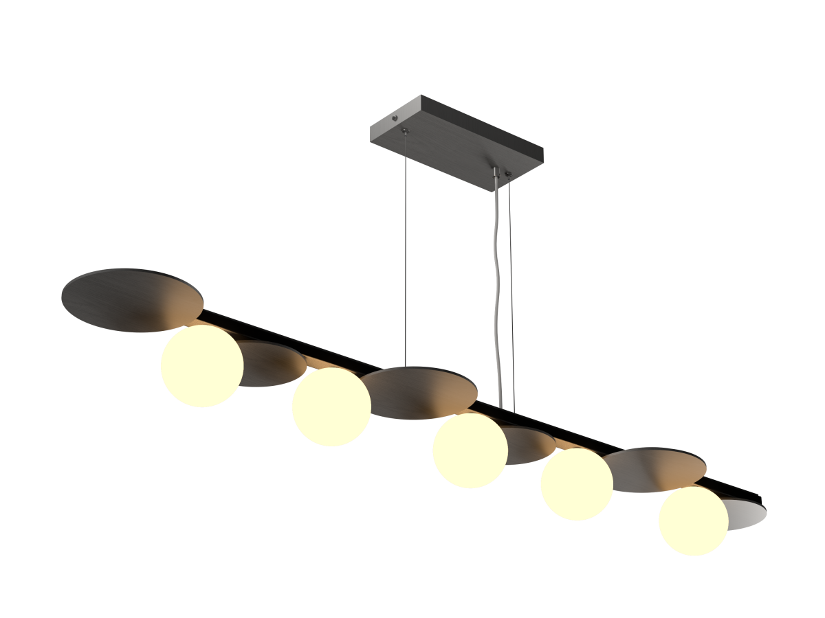 Accord Lighting 1578.50 Luna Accord Pendant in Organic Grey