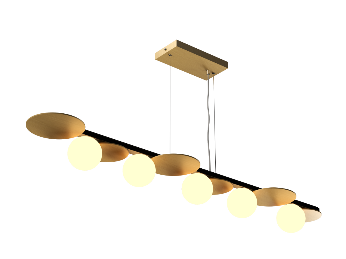 Accord Lighting 1578.49 Luna Accord Pendant in Organic Gold