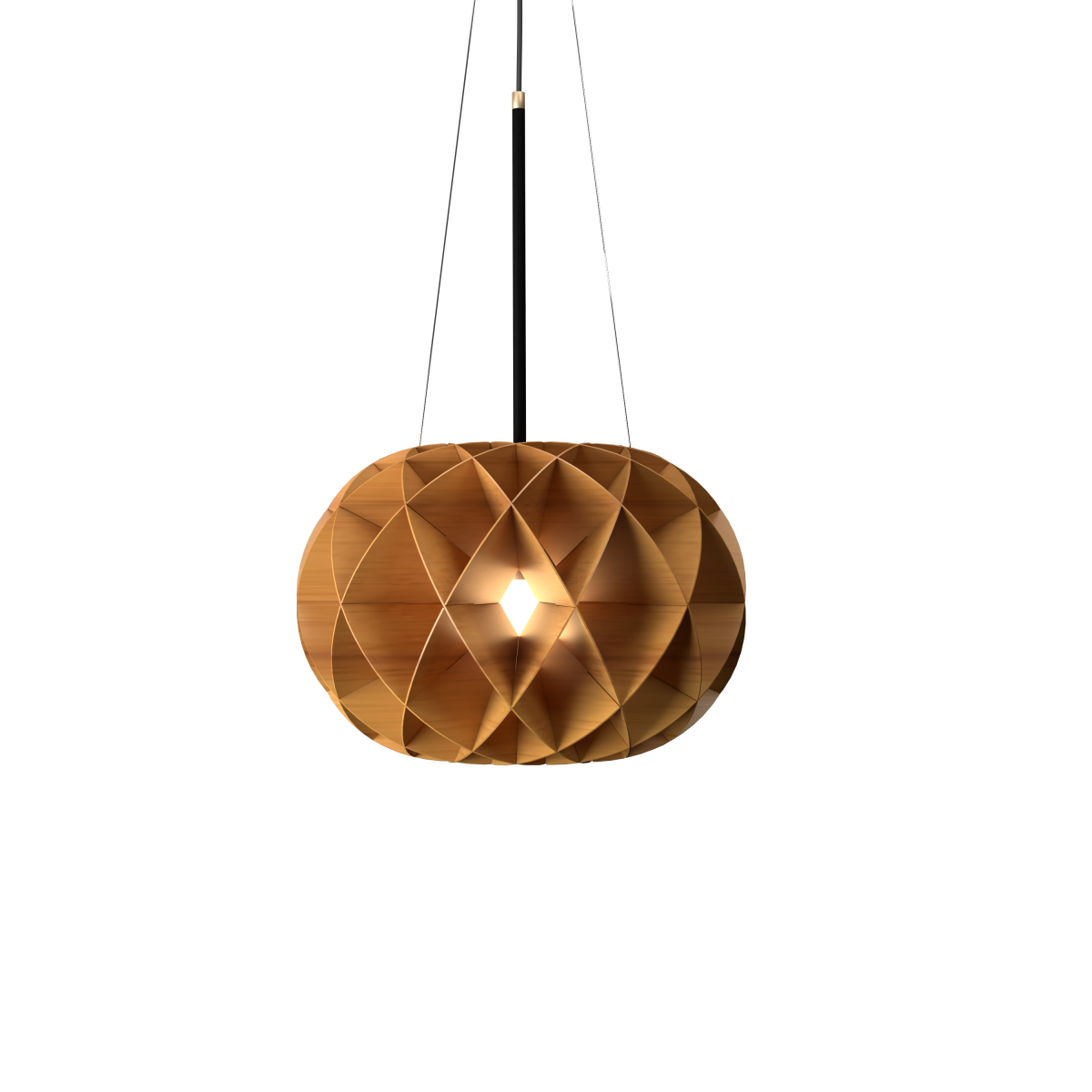 Accord Lighting 1580.12 Hive Accord Pendant in Teak
