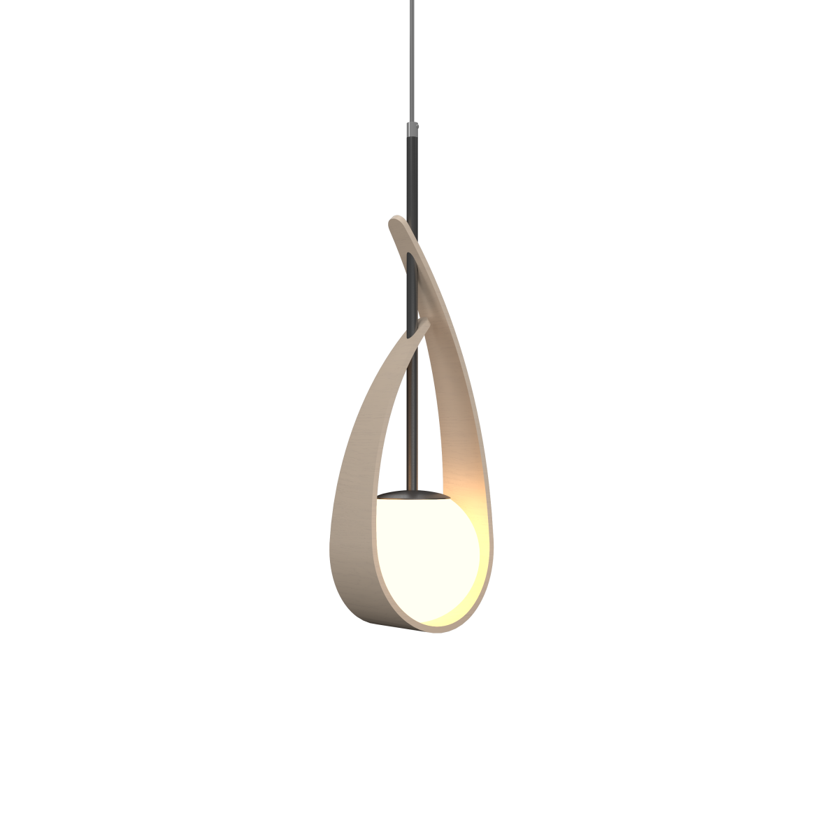 Accord Lighting 1583.48 Oyster Accord Suspension dans un cappuccino bio