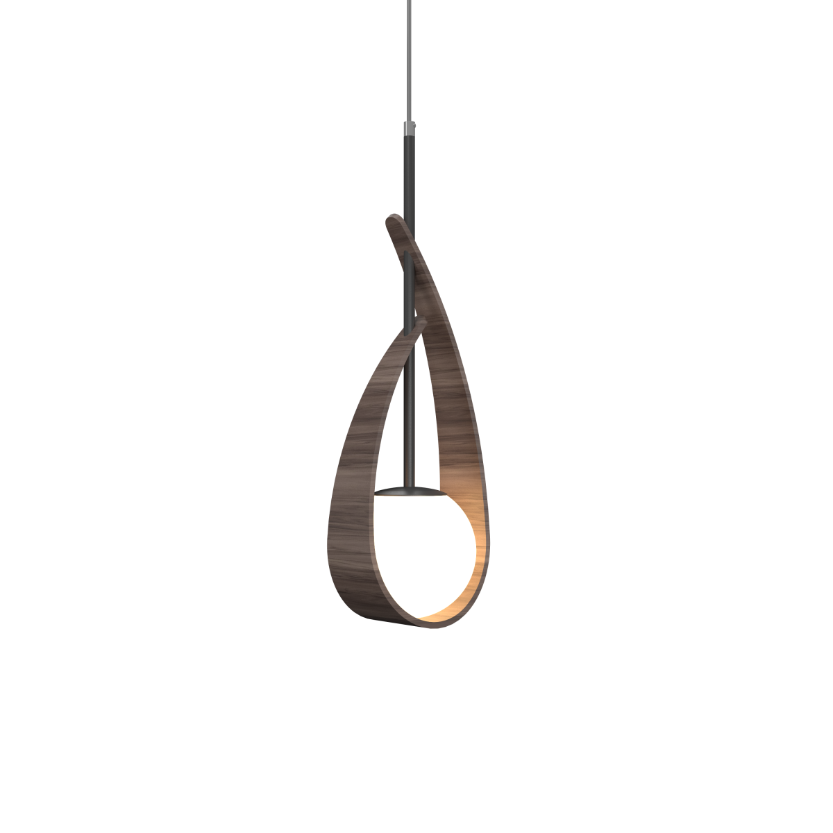 Accord Lighting 1583.18 Oyster Accord Suspension en noyer américain