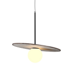 Accord Lighting 1594.18 Orbit Accord Pendant in American Walnut