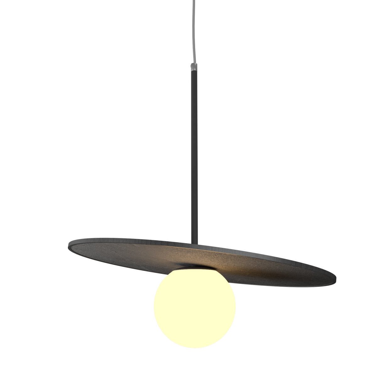 Accord Lighting 1607.50 Orbit Accord Pendant in Organic Grey