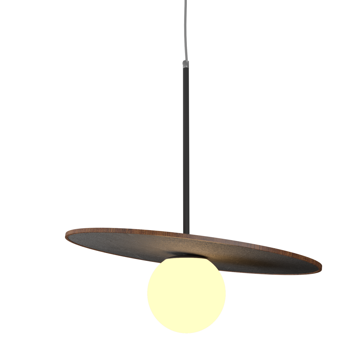 Accord Lighting 1607.06 Orbit Accord Pendant in Imbuia