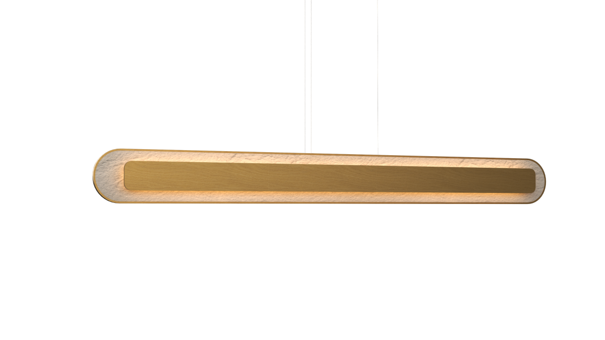 Accord Lighting 1618LED.49 Petra Accord Pendant in Organic Gold