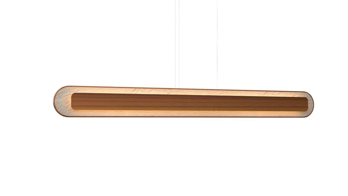 Accord Lighting 1618LED.12 Petra Accord Pendant in Teak
