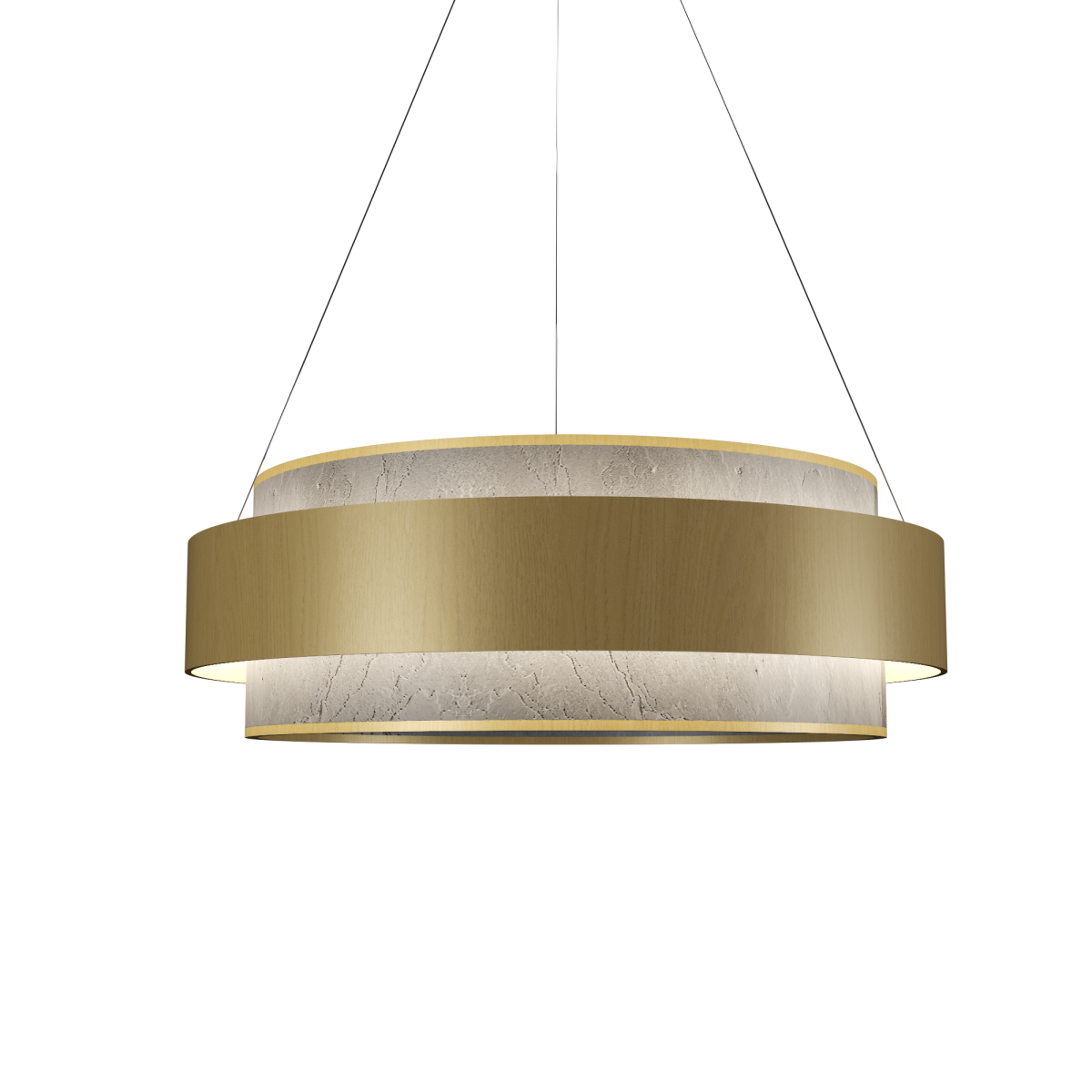 Accord Lighting 1624LED.49 Petra Accord Pendant in Organic Gold