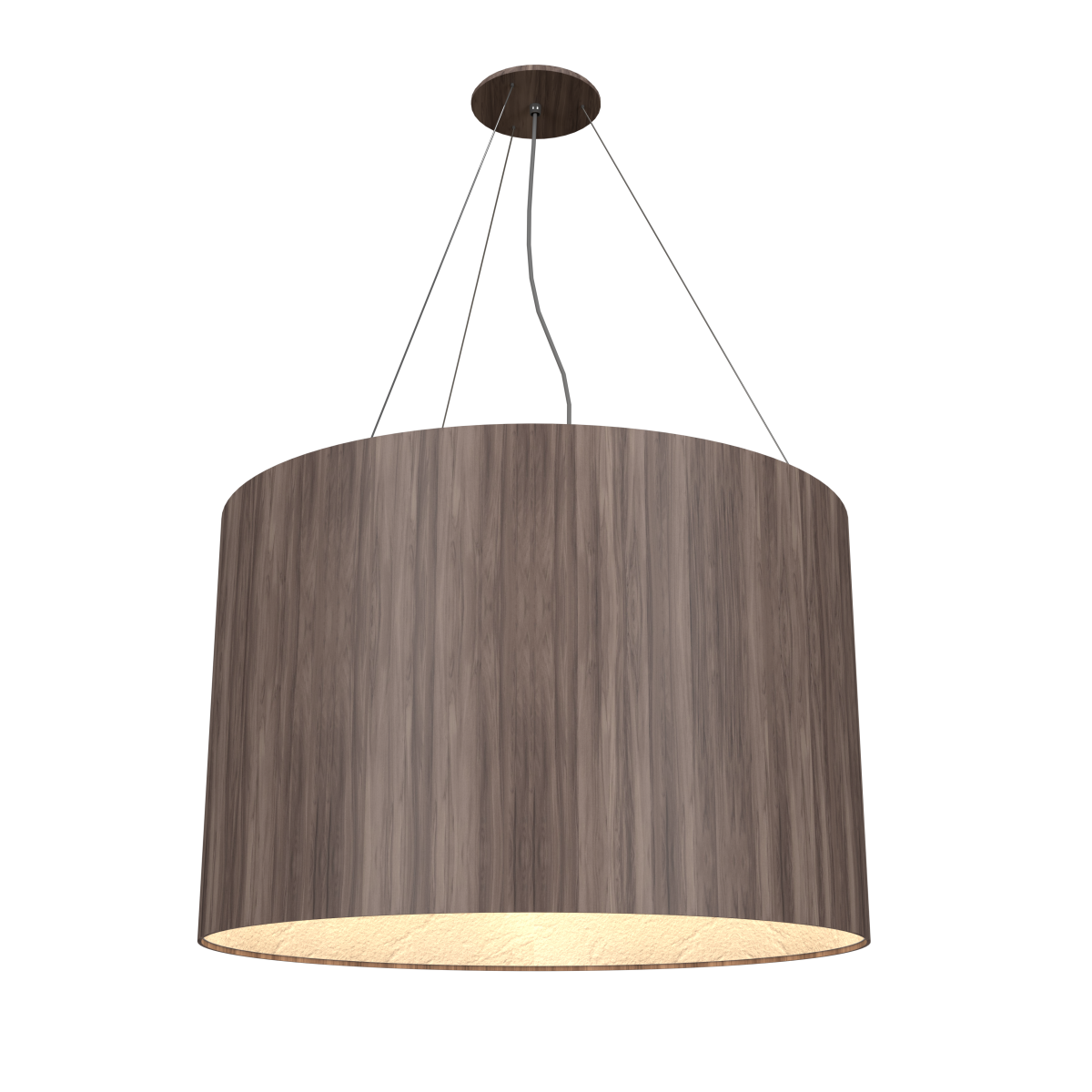 Accord Lighting 1628.18 Cylindrique Accord Suspension en noyer américain