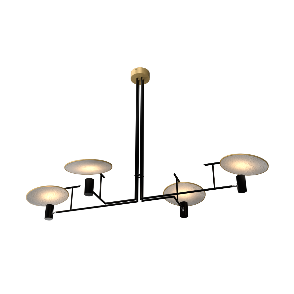 Accord Lighting 1638.49 Dot Accord Pendant in Organic Gold