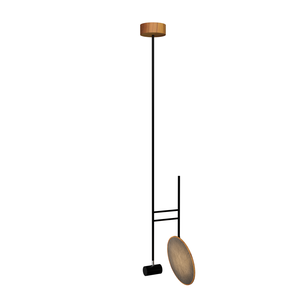 Accord Lighting 1640.12 Dot Accord Pendant in Teak