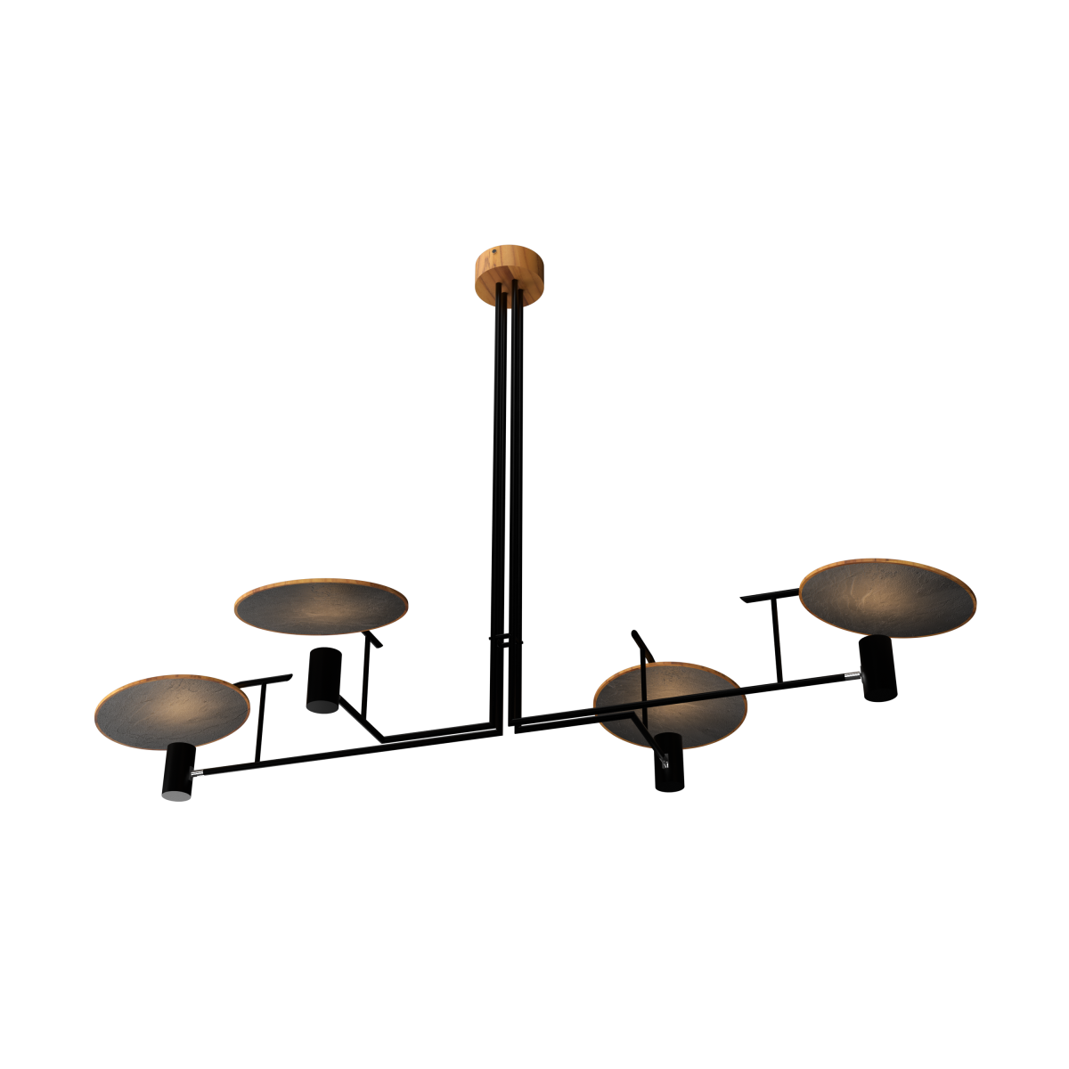 Accord Lighting 1642.12 Dot Accord Pendant in Teak