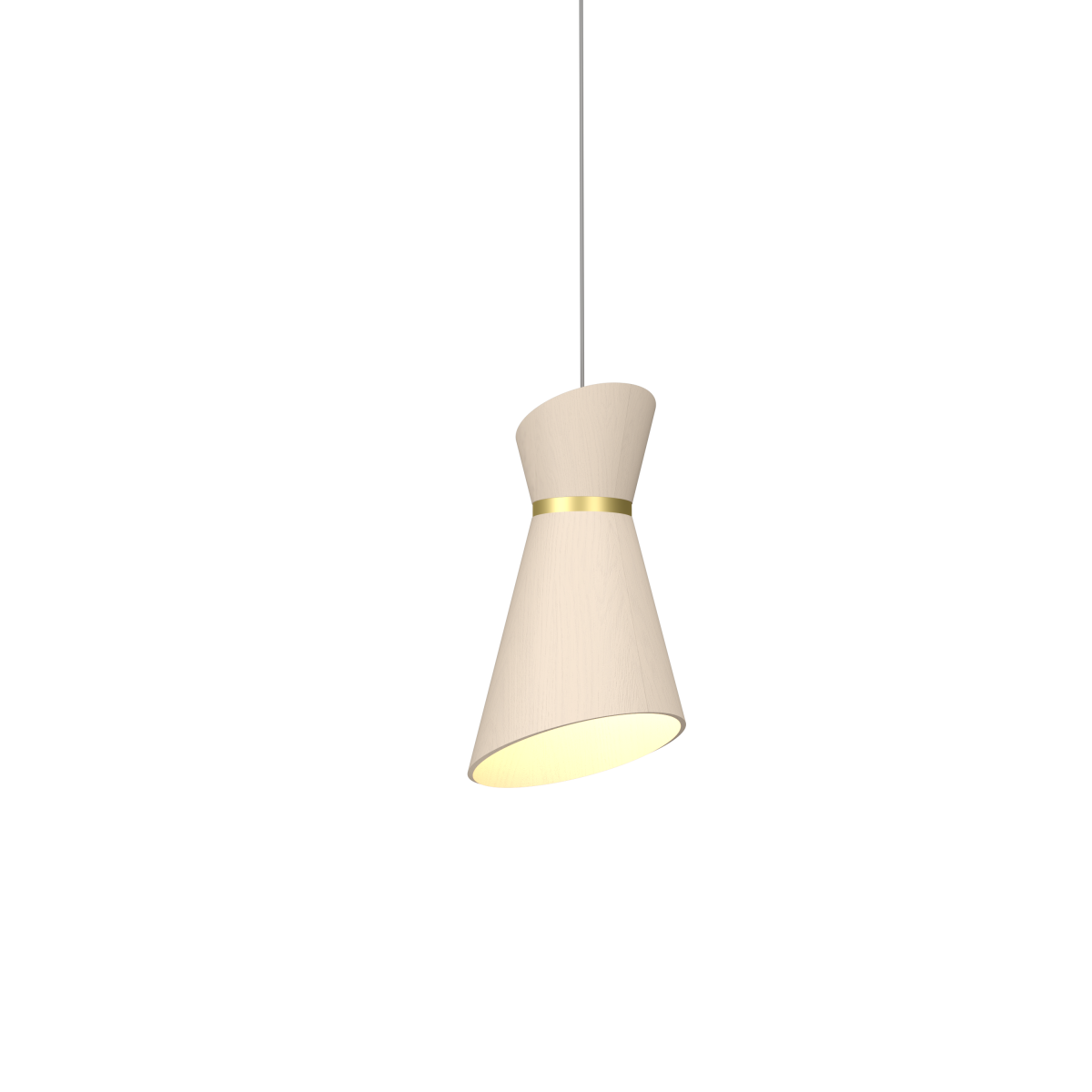 Accord Lighting 1663.48 Accord Conique Suspension dans un cappuccino bio