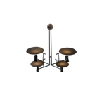 Accord Lighting 1641.18 Dot Accord Pendant in American Walnut