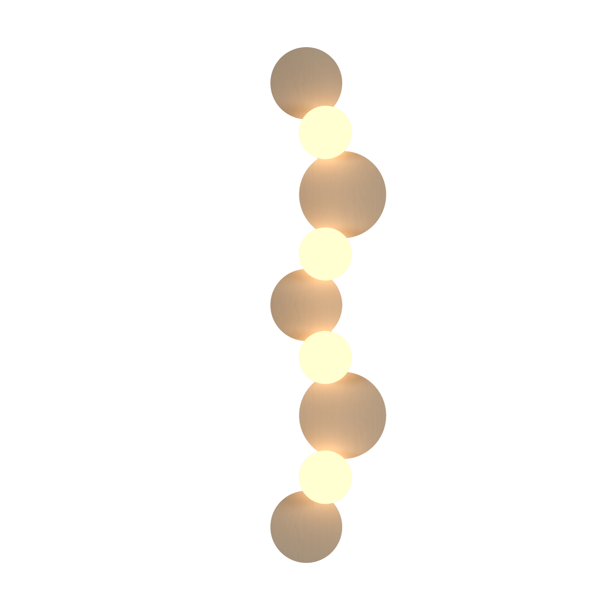 Applique murale Luna Accord Lighting 4224.48, coloris cappuccino bio