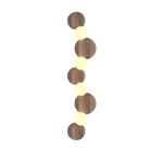 Applique murale Luna Accord Lighting 4224.18 en noyer américain