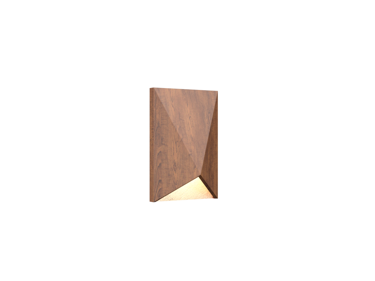 Accord Lighting 4227.06 Facet Accord Wall Lamp in Imbuia