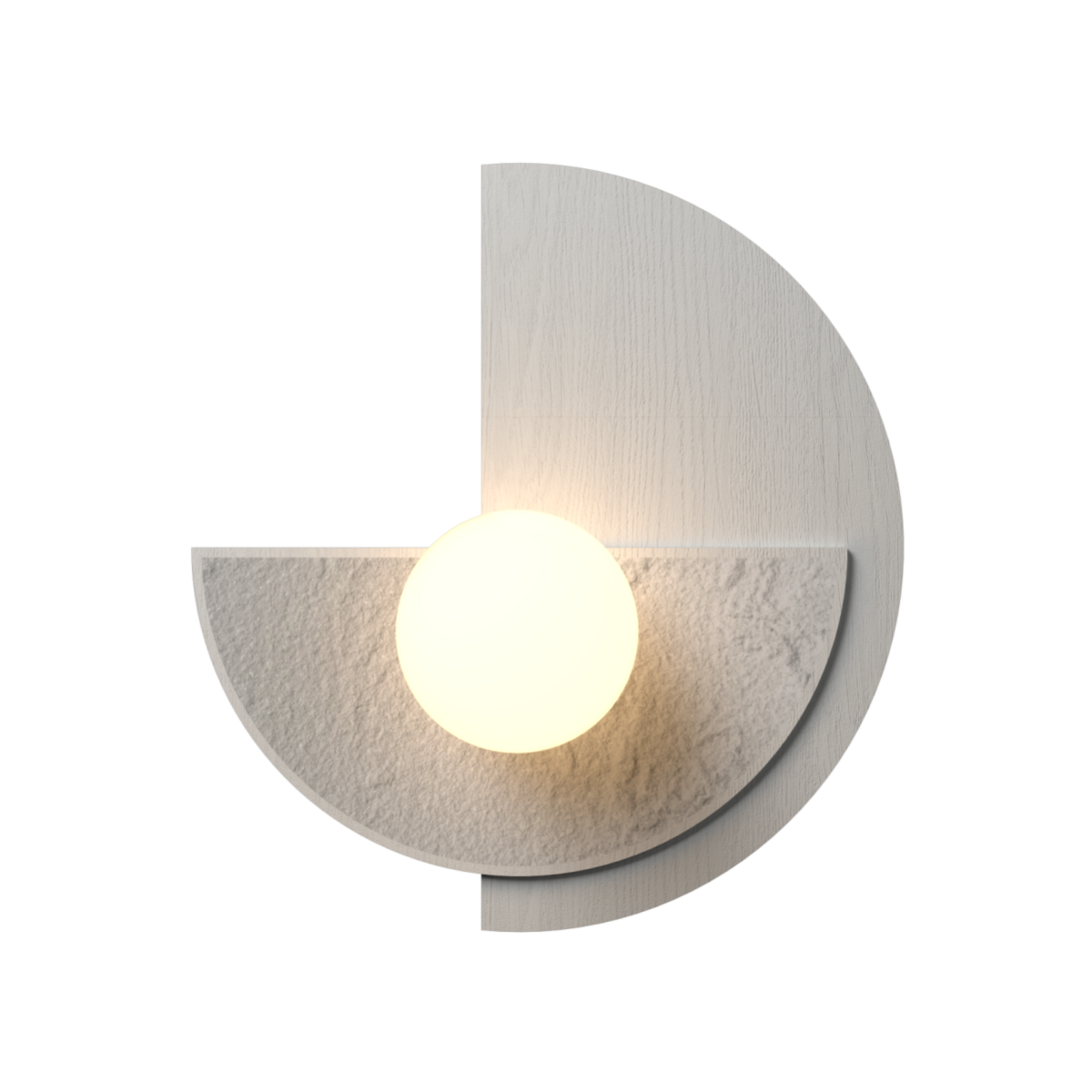 Accord Lighting 4256.47 Petra Accord Wall Lamp in Organic White