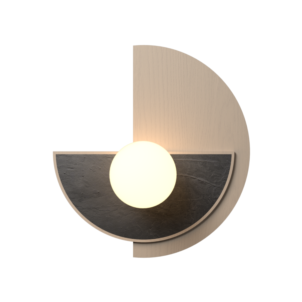 Accord Lighting 4257.48 Petra Accord Wall Lamp in Organic Cappuccino