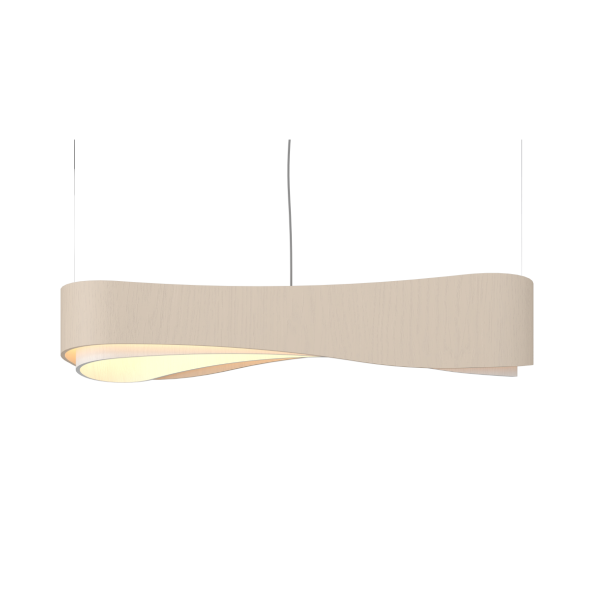 Accord Lighting 1653LED.48 Meandro Accord Pendant in Organic Cappuccino