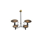 Accord Lighting 1641.49 Dot Accord Pendant in Organic Gold