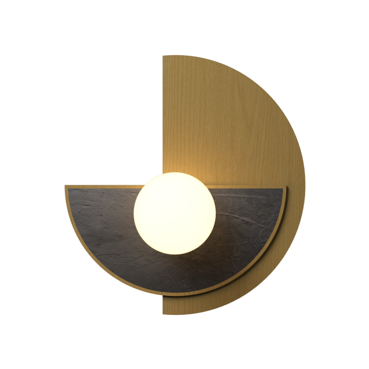 Accord Lighting 4257.49 Petra Accord Wall Lamp in Organic Gold