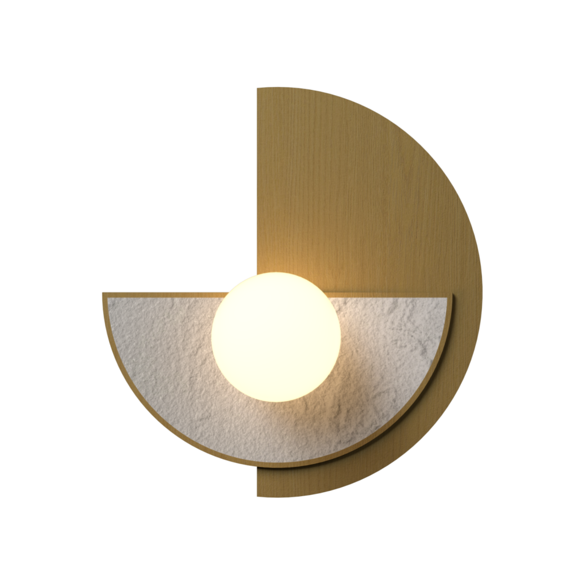 Accord Lighting 4256.49 Petra Accord Wall Lamp in Organic Gold