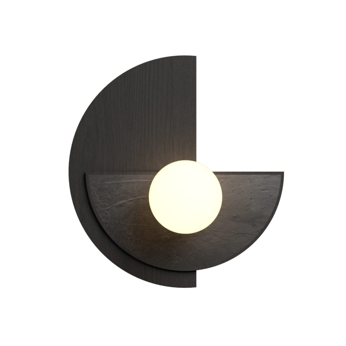 Applique murale Accord Lighting 4253.50 Petra Accord en gris organique