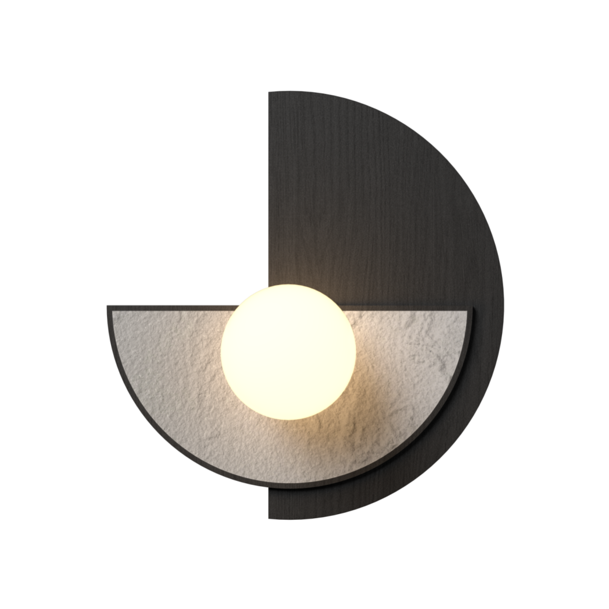 Accord Lighting 4256.50 Petra Accord Wall Lamp in Organic Grey
