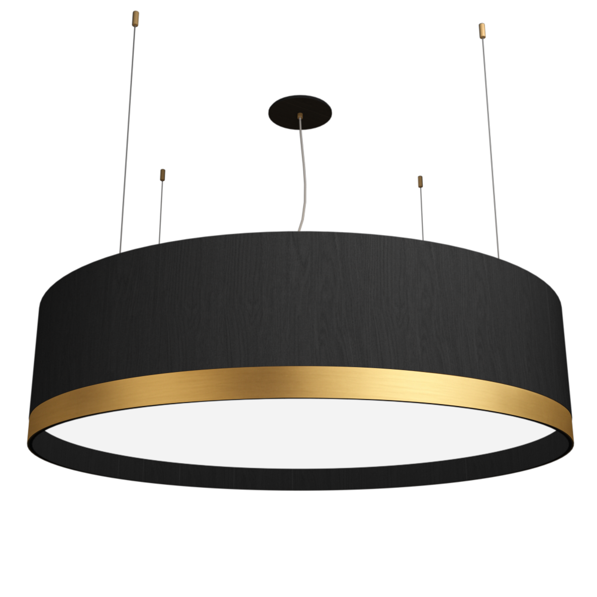 Accord Lighting 1550.50 Cylindrical Accord Pendant in Organic Grey