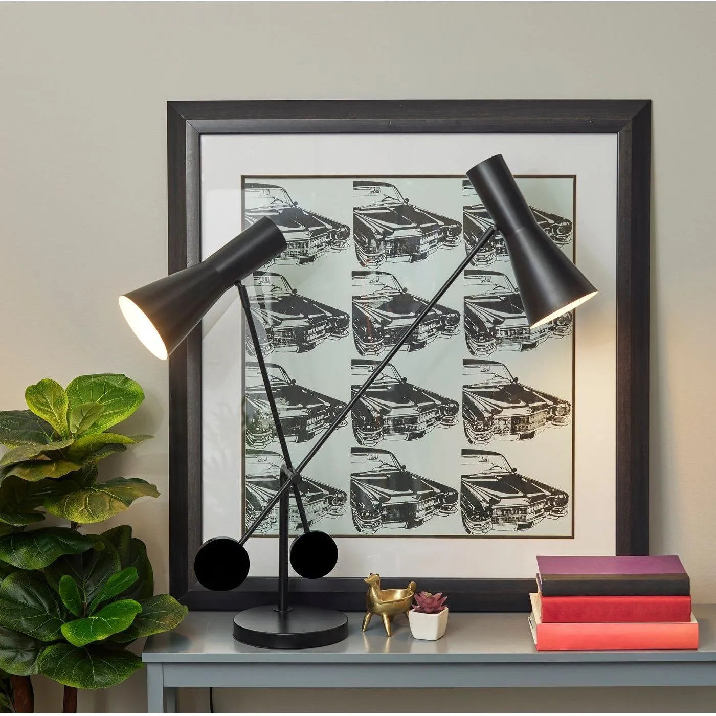 Adesso Home - AD9114-01 - Two Light Desk Lamp - Bond - Black