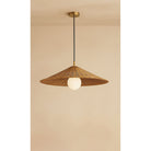 Dounia Home - DH-ADARATCON-SM-NR - Ada Rattan Cone Pendant - Natural Raffia