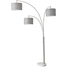 Adesso Home - Bowery Three-Arm Arc Floor Lamp - 4250-22 | Montreal Lighting & Hardware