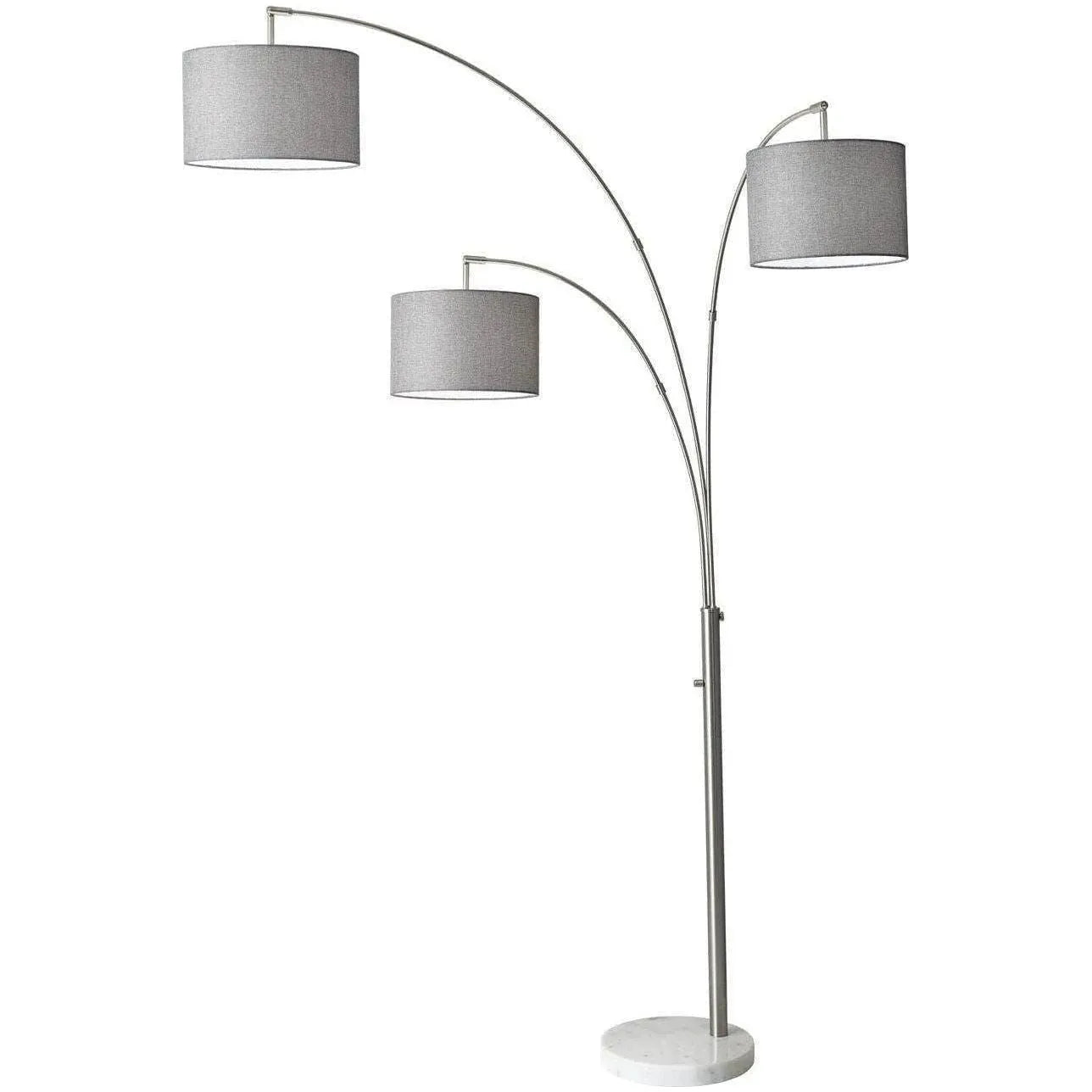 Adesso Home - Bowery Three-Arm Arc Floor Lamp - 4250-21 | Montreal Lighting & Hardware