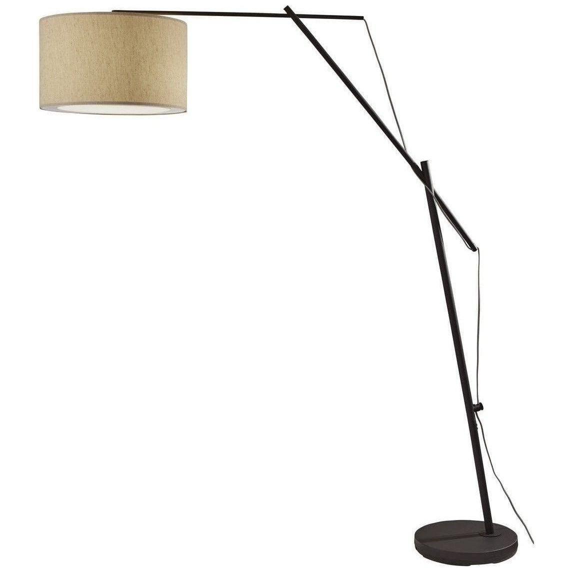 Adesso Home - Broome Arc Lamp - 6304-01 | Montreal Lighting & Hardware