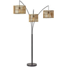 Adesso Home - Cabana Three-Arm Floor Lamp - 4199-12 | Montreal Lighting & Hardware