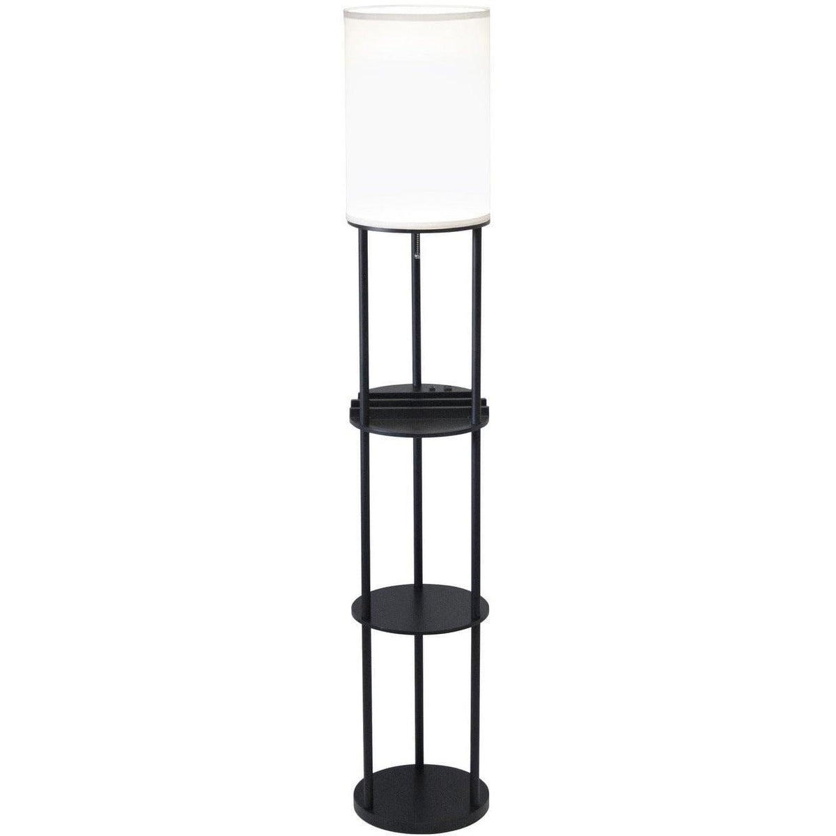 Adesso Home - Charging Station Floor Lamp - 3116-01 | Montreal Lighting & Hardware