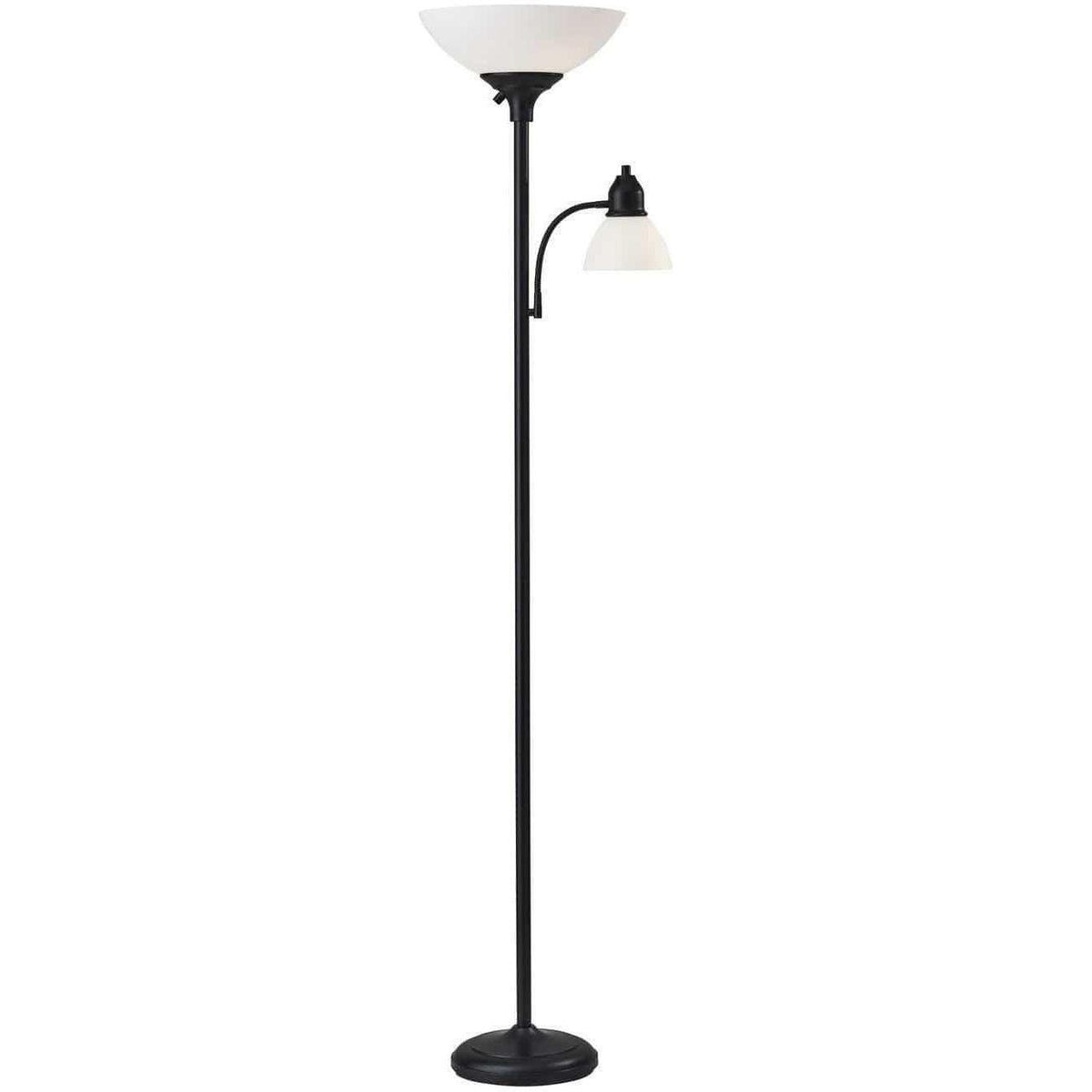 Adesso Home - Glenn Floor Combo Torchiere - 7508-01 | Montreal Lighting & Hardware