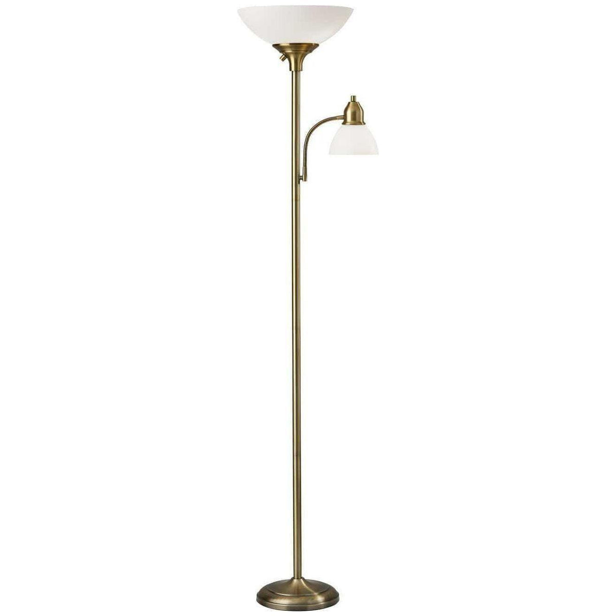 Adesso Home - Glenn Floor Combo Torchiere - 7508-21 | Montreal Lighting & Hardware